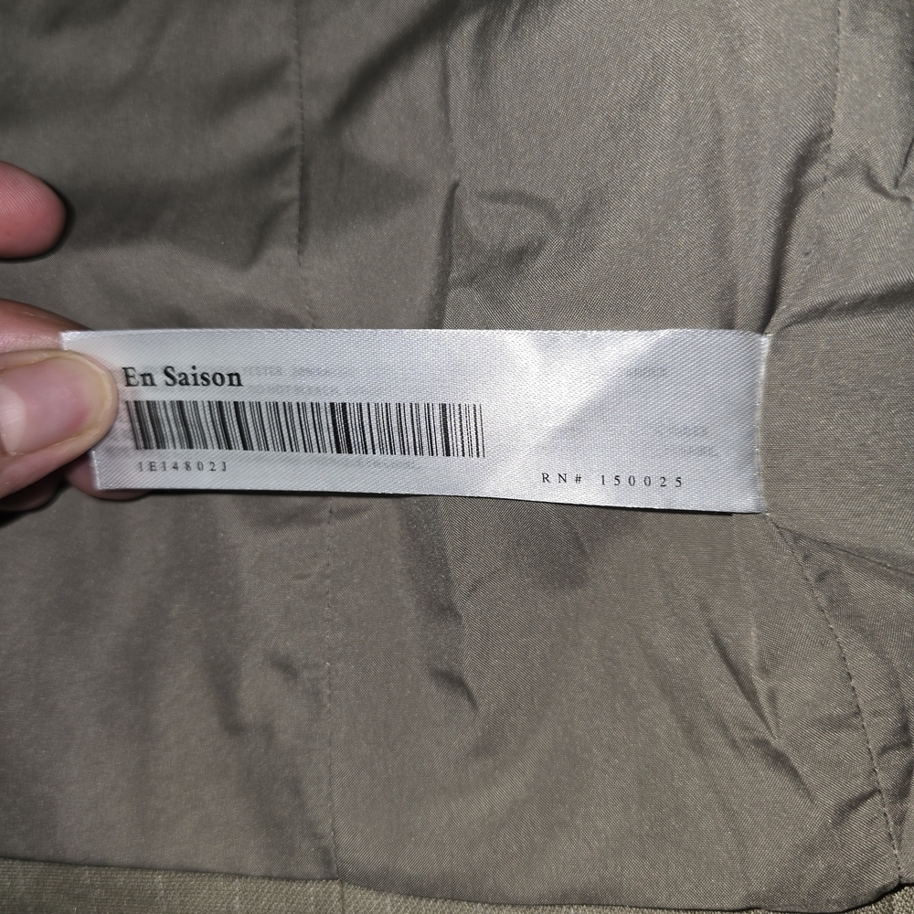 En Saison Women's Light Taupe Zip-Front Jacket - Picture 8 of 9